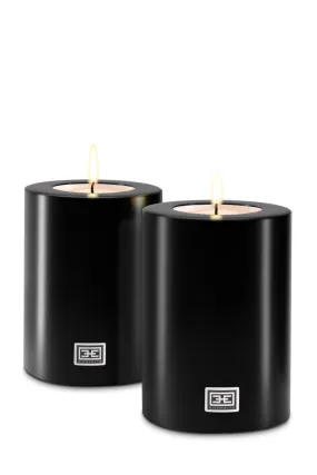 Black Artificial Candle Set (2) XS | Eichholtz