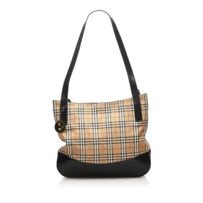 Burberry House Check Canvas Shoulder Bag (SHG-14389)