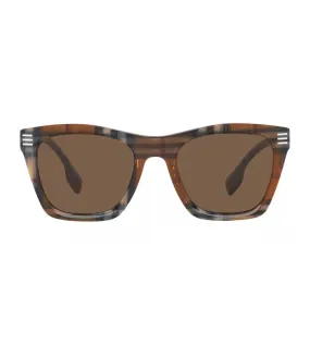 Burberry Men's Dark Brown Square Sunglasses