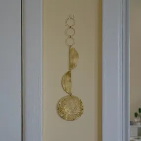 Circle Geometric Wall Hanging in Brass