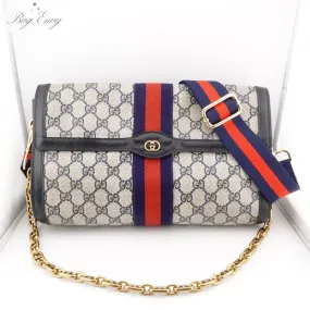 GUCCI Large Ophidia Clutch with Strap & Chain