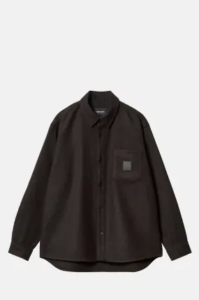 L/S Truman Shirt Chocolate/Black