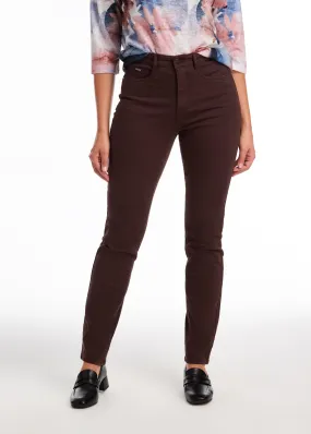 Suzanne Straight Leg Denim, Rich Brown